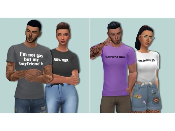 Alpha Himbosims 2020 Pride Collection pt 2 - The Sims 4 Custom Content