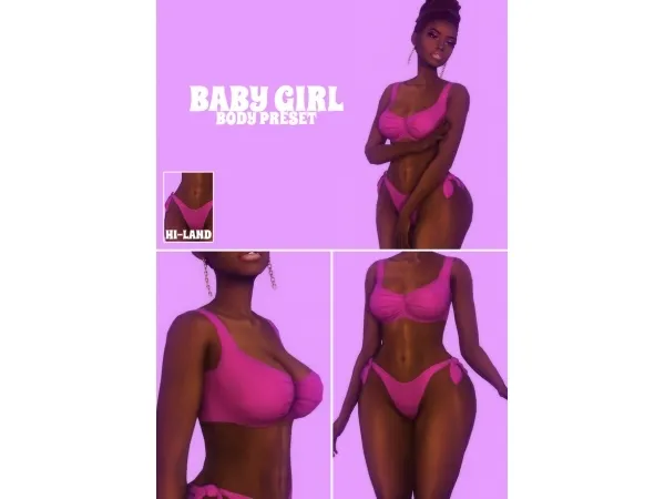 Maxis Match BABY GIRL BODY PRESET - The Sims 4 Custom Content