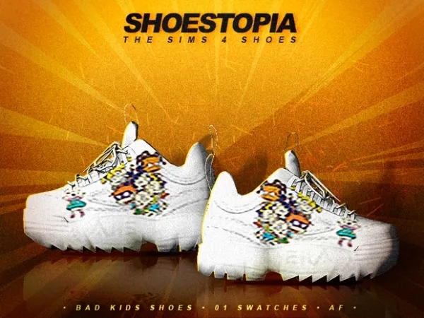 Alpha shoestopia bad kids shoes by shoestopia - The Sims 4 Custom Content