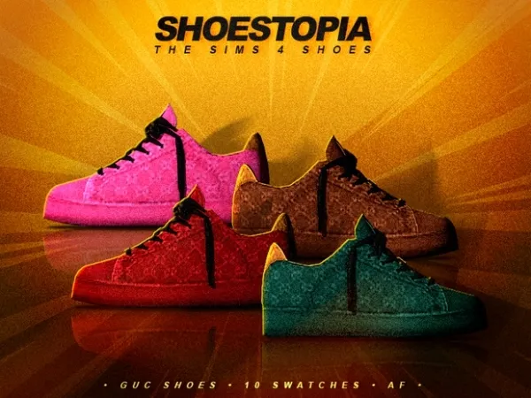 Maxis Match shoestopia guc shoes - The Sims 4 Custom Content