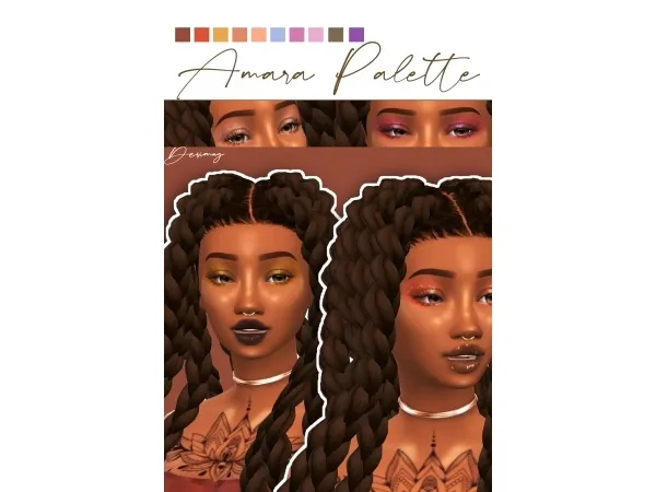 Alpha Amara Palette - The Sims 4 Custom Content