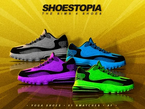 Alpha shoestopia yoga shoes by shoestopia - The Sims 4 Custom Content