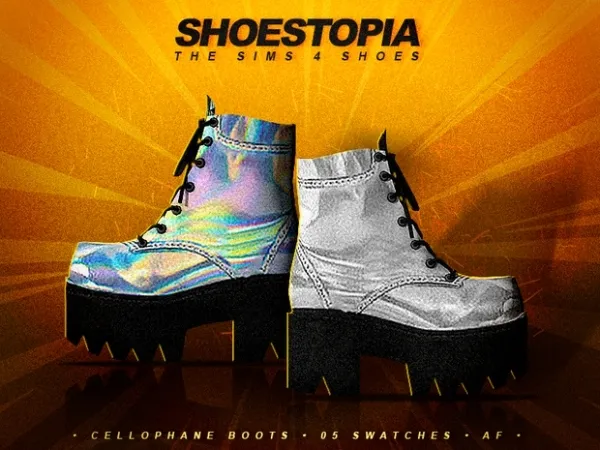 Alpha shoestopia cellophane shoes by shoestopia - The Sims 4 Custom Content