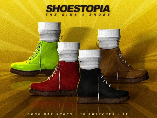 Alpha shoestopia good day shoes by shoestopia - The Sims 4 Custom Content