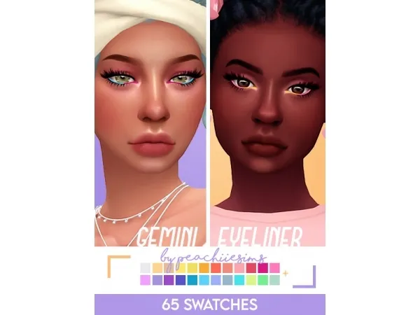 Maxis Match Gemini Eyeliner - The Sims 4 Custom Content