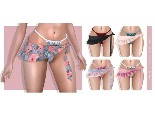 Alpha Simple Sarong - The Sims 4 Custom Content