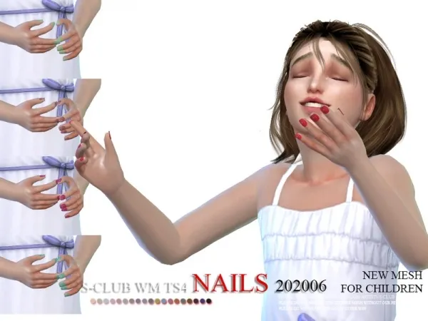 Alpha S Club WM Nails 202006 - The Sims 4 Custom Content