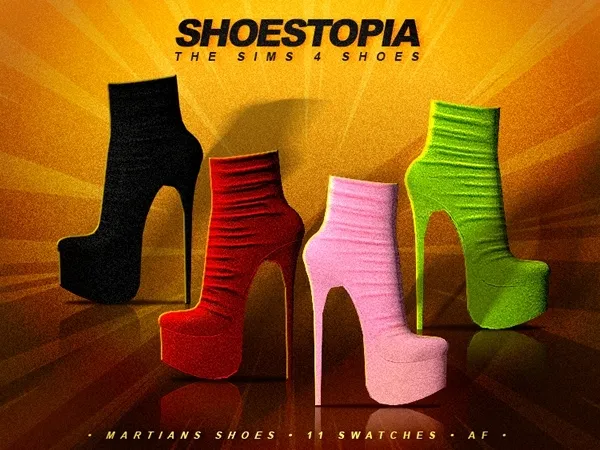 Mix shoestopia martians shoes - The Sims 4 Custom Content