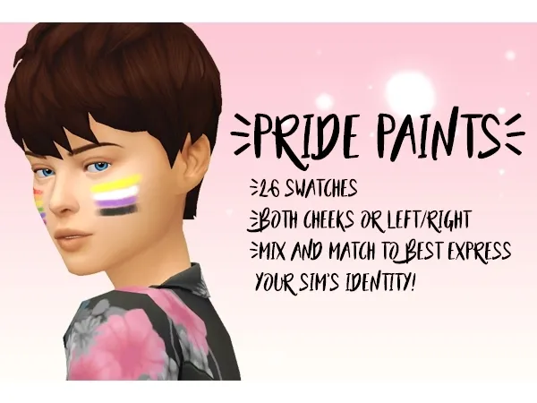 Maxis Match Pride Paints by simmeronnie - The Sims 4 Custom Content