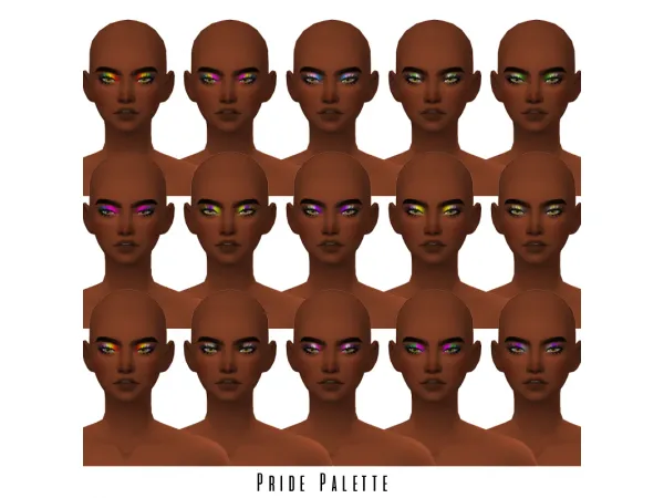 Alpha Pride Palette - The Sims 4 Custom Content