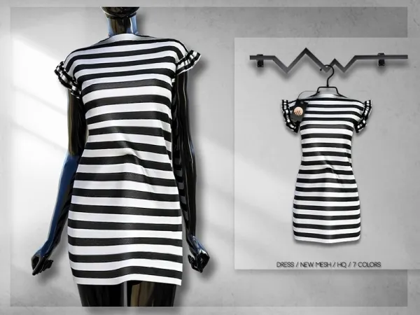 Alpha busra tr's Dress BD265 by busratr - The Sims 4 Custom Content
