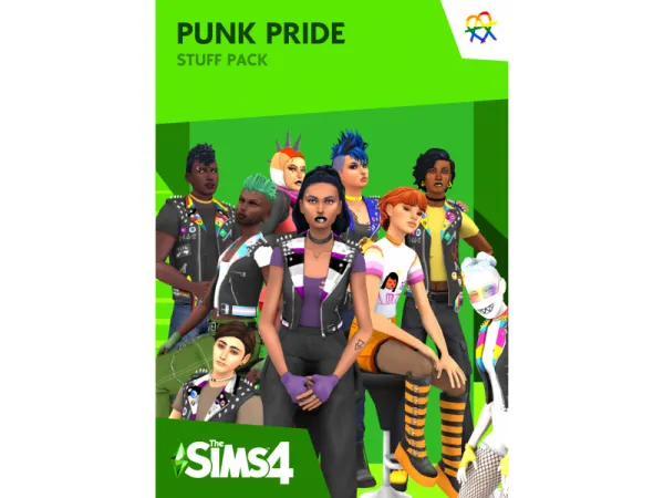 Mix PUNK PRIDE STUFF PACK - The Sims 4 Custom Content