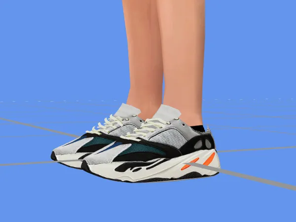 Alpha Yeezy Boost 700 wave Runner by simlocker - The Sims 4 Custom Content