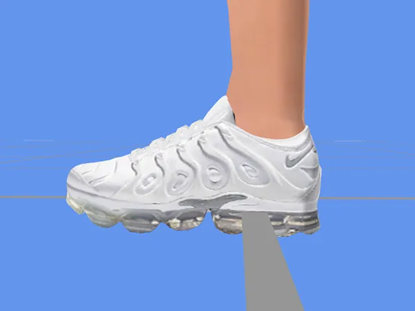 Alpha Nike Air VaporMax Plus Triple White by simlocker - The Sims 4 Custom Content