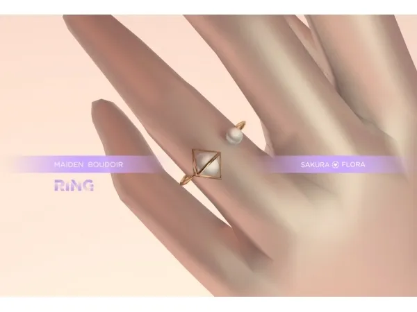 Alpha [sakuraflora] Maiden Boudoir ring_FM - The Sims 4 Custom Content