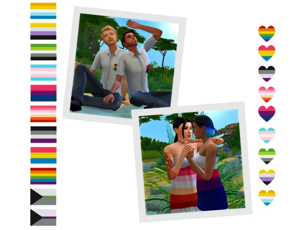 Alpha Pride Collection - The Sims 4 Custom Content