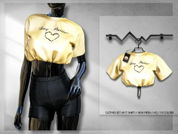 Alpha busra tr's Clothes SET 69 (T SHIRT) BD267 by busratr - The Sims 4 Custom Content