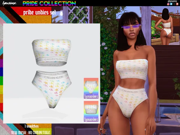 Alpha lynxsimz ckprideunderwearSet - The Sims 4 Custom Content