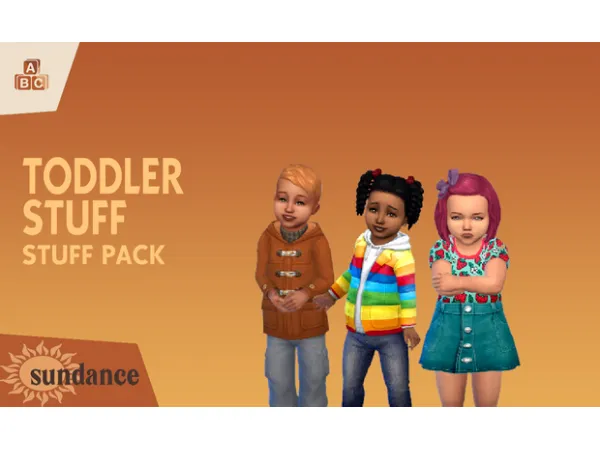 Maxis Match toddler stuff pack hair recolors in Sundance by bahamallamasims - The Sims 4 Custom Content