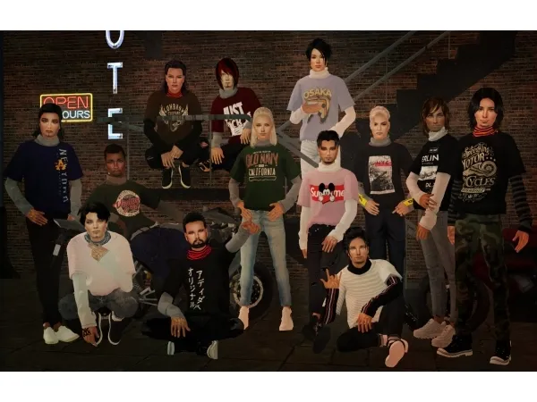 Male Top by aklira - The Sims 2 Custom Content