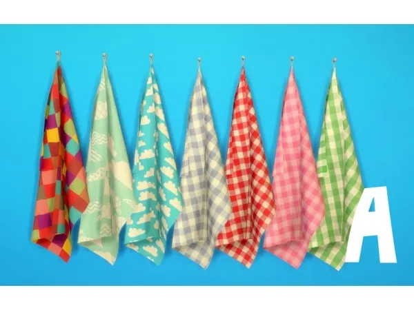 Maxis Match towels - The Sims 4 Custom Content