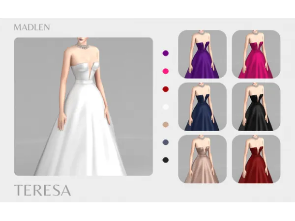 Maxis Match Madlen Teresa Dress by madlen - The Sims 4 Custom Content