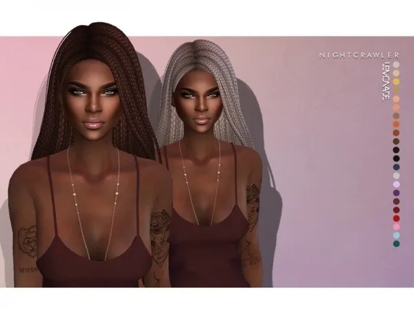 Alpha Nightcrawler Sims' Nightcrawler Lemonade (HAIR) - The Sims 4 Custom Content