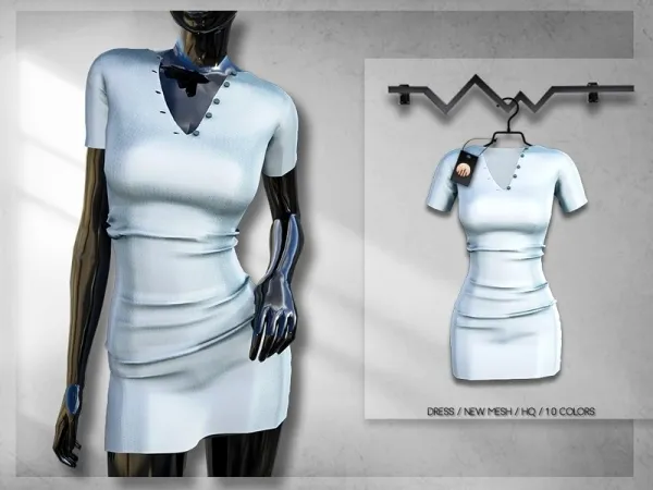 Alpha busra tr's Dress BD271 by busratr - The Sims 4 Custom Content