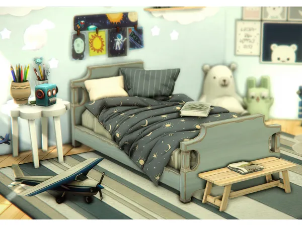 Alpha SUE TODDLERS BEDDING SET - The Sims 4 Custom Content