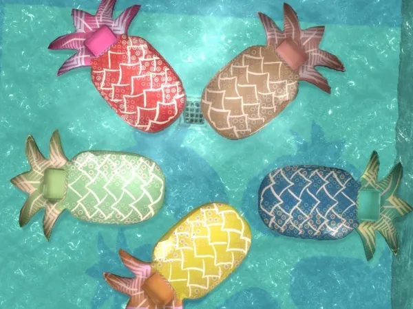 Maxis Match Pinapple Pool Lounge sims by nordica - The Sims 4 Custom Content