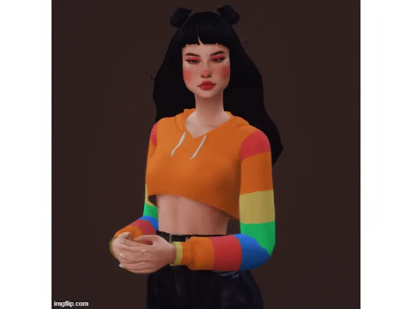 Maxis Match strawberrymilktrait Pastel Dreams hoodie - The Sims 4 Custom Content