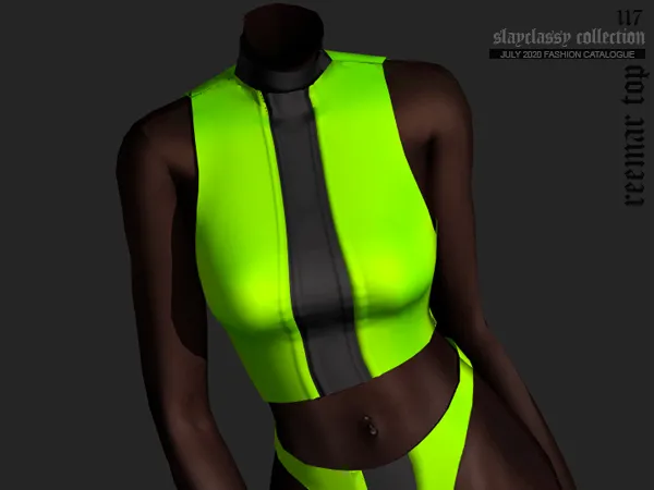 Alpha SC117 REEMAR TOP by slayclassy - The Sims 4 Custom Content