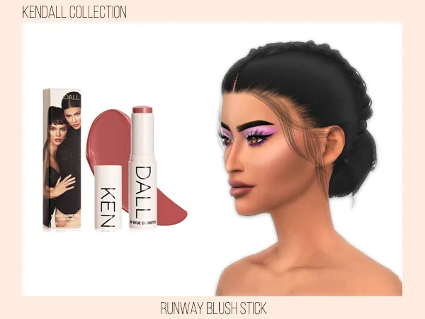Alpha Kylie Cosmetics Blush Kendall Collection - The Sims 4 Custom Content