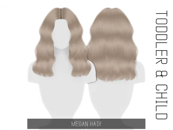 Alpha MEGAN HAIR TODDLER CHILD - The Sims 4 Custom Content