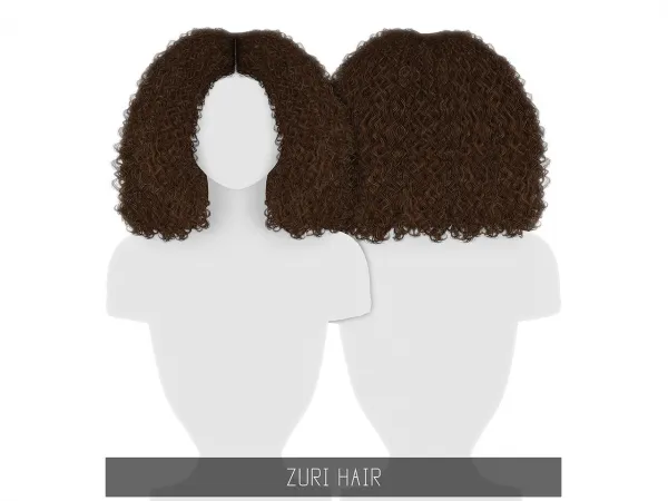 Alpha ZURI HAIR - The Sims 4 Custom Content