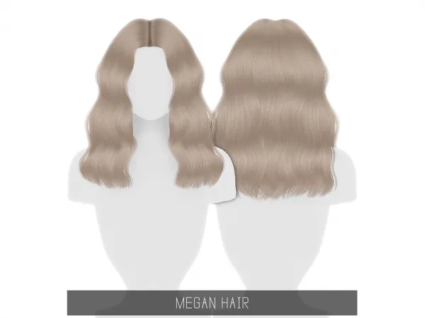 Alpha MEGAN HAIR - The Sims 4 Custom Content