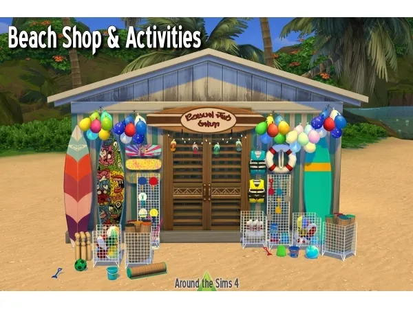 Around the Sims 4 | Beach shop & activities