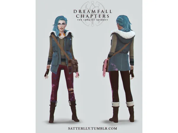 Mix Dreamfall Chapters Adult Saga outfit - The Sims 4 Custom Content