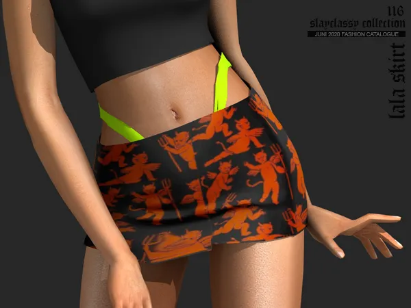 Alpha SC116 LALA SKIRT - The Sims 4 Custom Content
