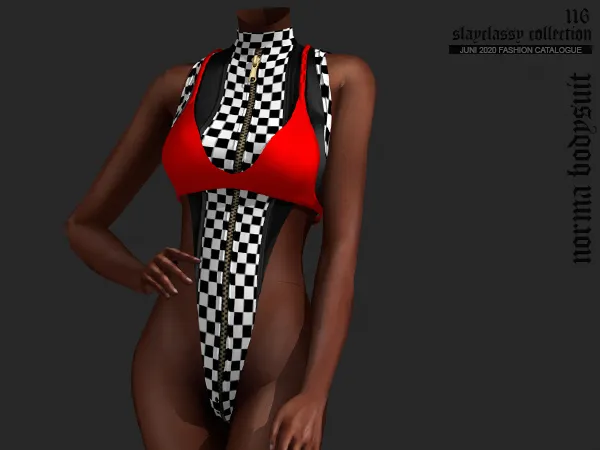 Alpha SC116 NORMA BODYSUIT by slayclassy - The Sims 4 Custom Content