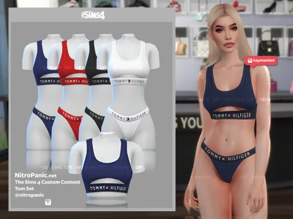 Alpha Tom Set (TOP) by nitropanic - The Sims 4 Custom Content