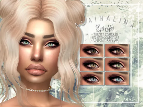Alpha Eyes No8 - The Sims 4 Custom Content