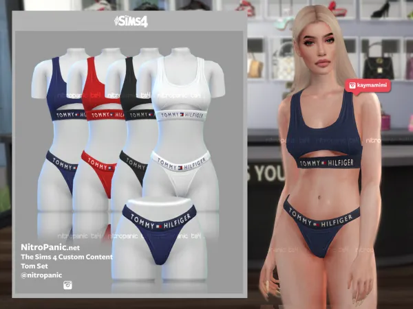 Alpha Tom Set (BOTTOM) - The Sims 4 Custom Content