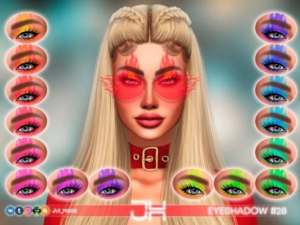 Alpha JUL_HAOS [COSMETICS] EYESHADOW 28 - The Sims 4 Custom Content