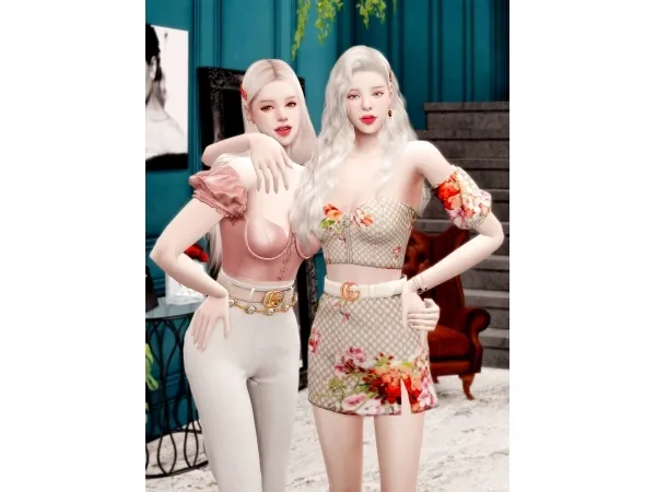 Alpha [NEWEN X RIMINGS] GUCCI SUMMER COLLABORATION part 2 - The Sims 4 Custom Content