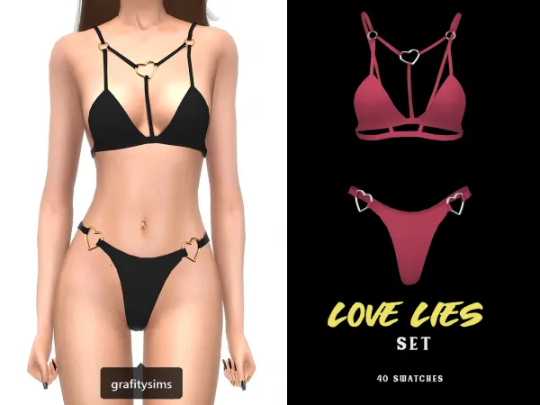 Alpha Love Lies Set by grafity-cc - The Sims 4 Custom Content