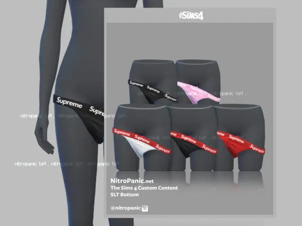 Alpha Slt Bottom - The Sims 4 Custom Content