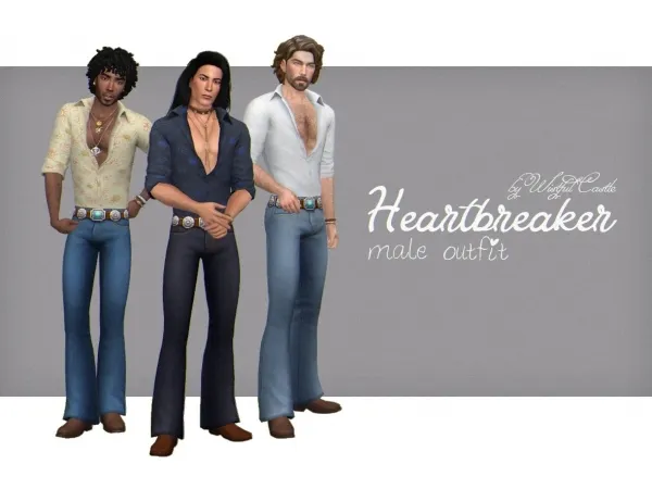 Maxis Match Heartbreaker (male outfit) by wistfulpoltergeist - The Sims 4 Custom Content