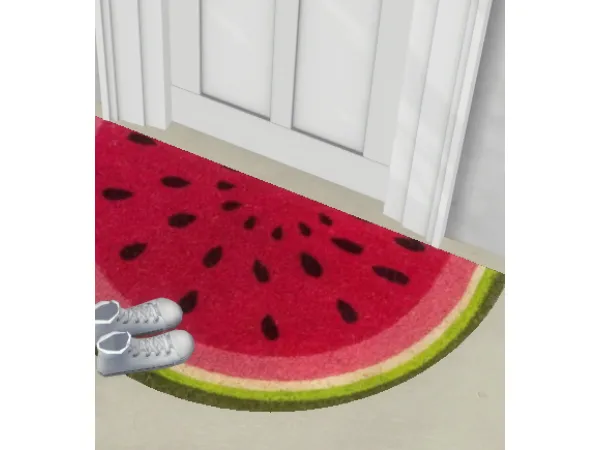 Maxis Match half moon entry rugs - The Sims 4 Custom Content