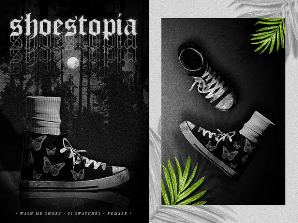 Alpha shoestopia wash me shoes - The Sims 4 Custom Content
